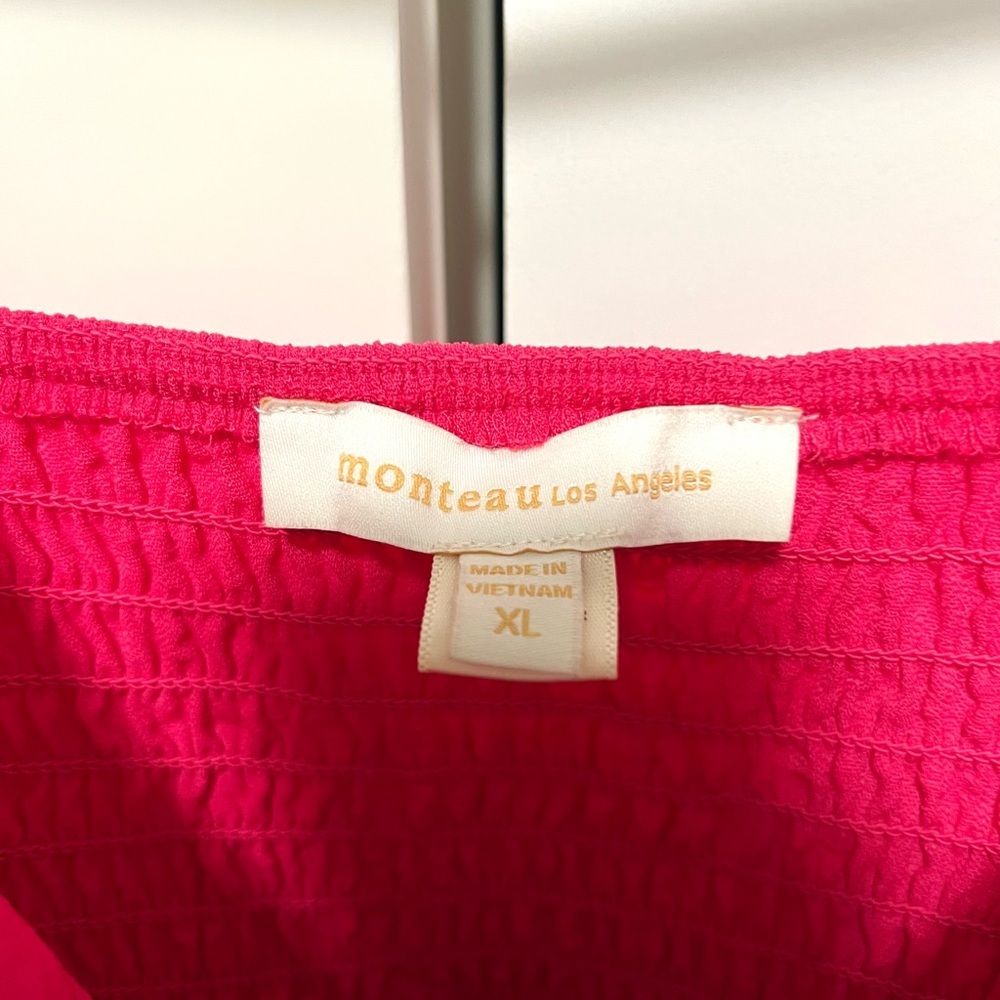 Monteau Vibrant Pink Camisole Top - Picture 2 of 3